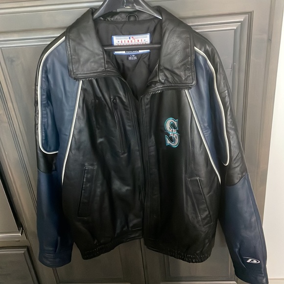 Seattle Mariners leather jacket men’s - Picture 6 of 10